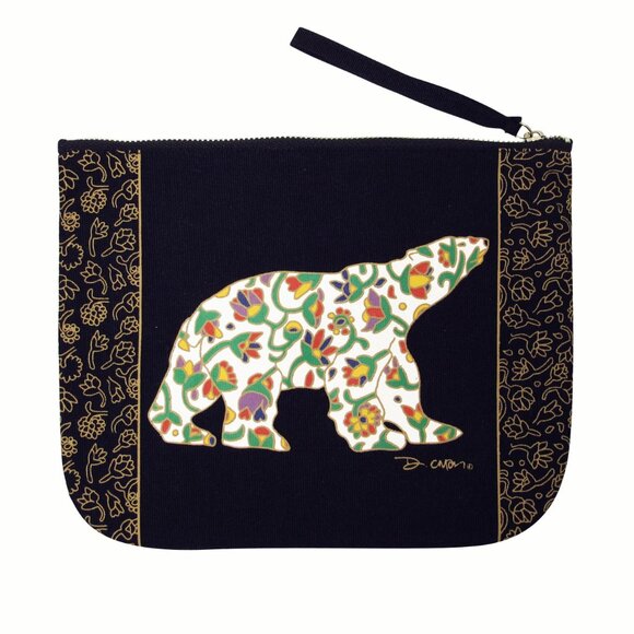 Oscardo Dawn Oman Spring Bear Cotton Zip Pouch - Picture 1 of 9